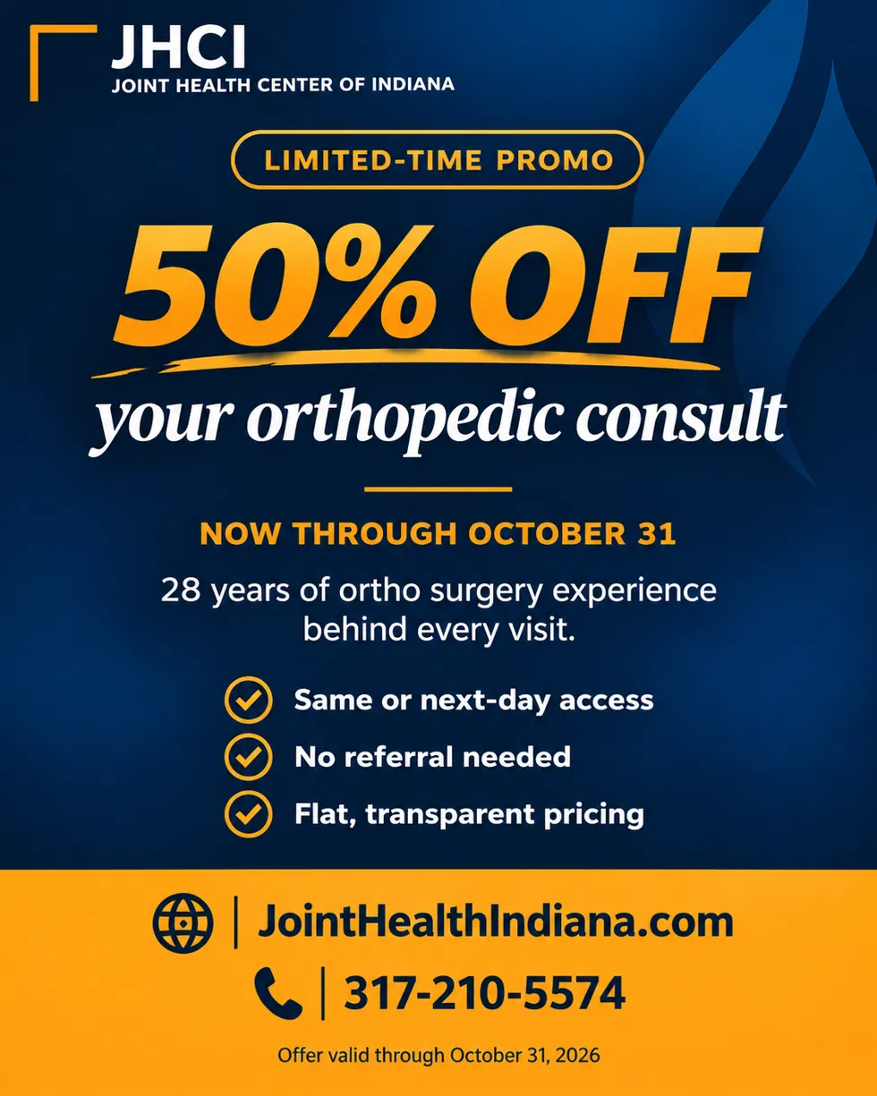50% Off Your Orthopedic Consult — Limited Time Promo